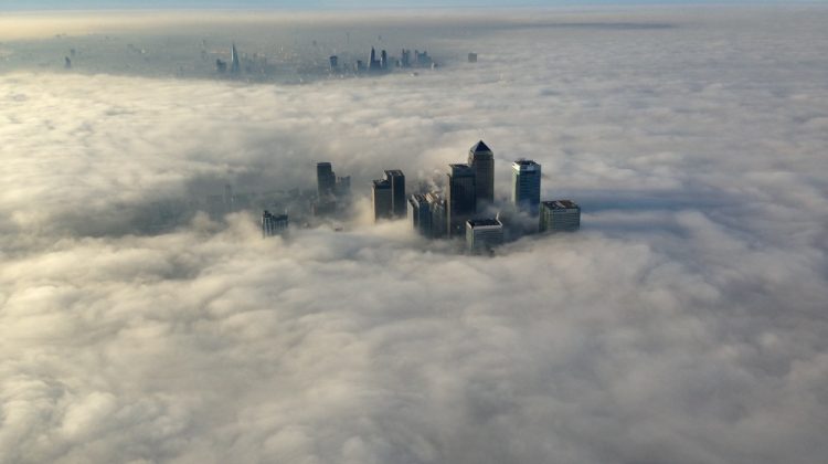 Check out this cool picture of London in the fog