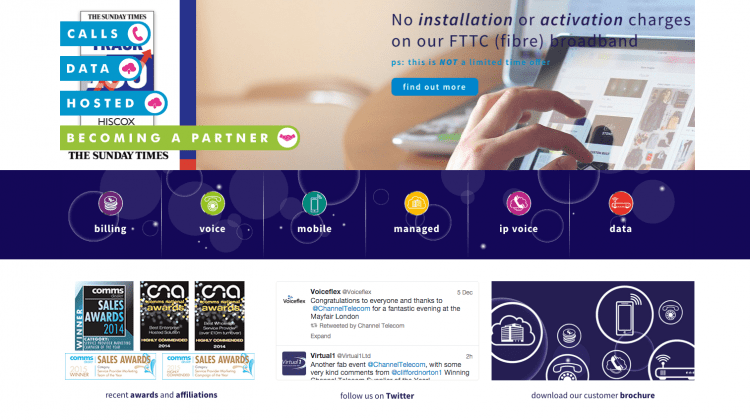 Channel Telecom Website Launch